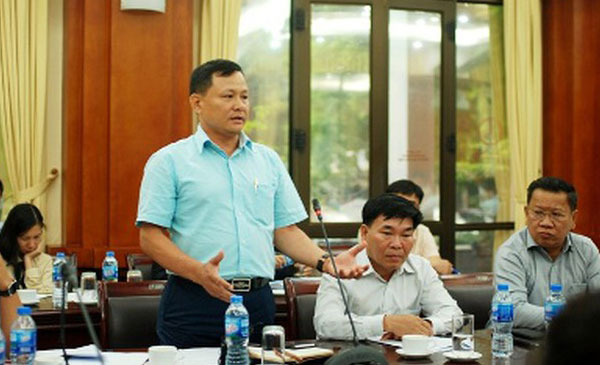 Đại diện Công ty thực phẩm Nam Hà Nội - giảm giá bán lợn là mong muốn của DN. Ảnh: Đình Thắng Đại diện Công ty thực phẩm Nam Hà Nội - giảm giá bán lợn là mong muốn của DN. Ảnh: Đình Thắng