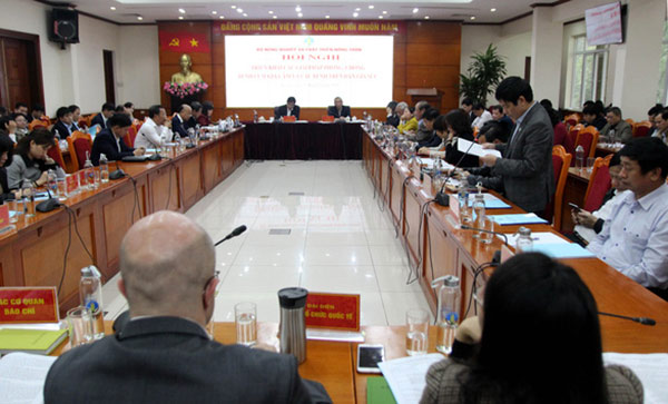 Hội nghị triển khai các giải pháp phòng chống bệnh cúm gia cầm và các bệnh trên đàn gia súc do Bộ NN&PTNT tổ chức sáng 13-2 – Ảnh: CHÍ TUỆ Hội nghị triển khai các giải pháp phòng chống bệnh cúm gia cầm và các bệnh trên đàn gia súc do Bộ NN&PTNT tổ chức sáng 13-2 – Ảnh: CHÍ TUỆ