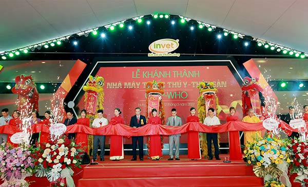 Tập đoàn INVET đã tổ chức Lễ khánh thành nhà máy sản xuất thuốc thú y, thủy sản đạt tiêu chuẩn GMP-WHO. Tập đoàn INVET đã tổ chức Lễ khánh thành nhà máy sản xuất thuốc thú y, thủy sản đạt tiêu chuẩn GMP-WHO.