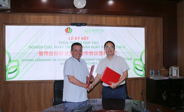 Lãnh đạo Tập đoàn Dabaco và Guangdong Winsun Bio Pharmaceutical trong ký hợp tác sản xuất vaccine thú y Lãnh đạo Tập đoàn Dabaco và Guangdong Winsun Bio Pharmaceutical trong ký hợp tác sản xuất vaccine thú y